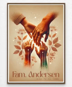 Sammen som familie | Personlig plakat