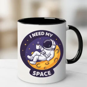 Humoristisk krus – I Need My Space | Astronaut krus